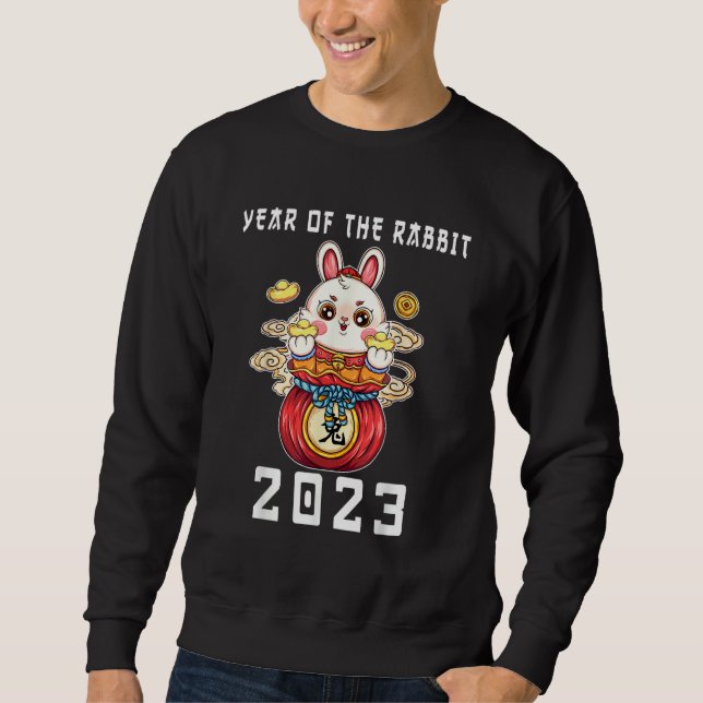 Sudadera Year of The Rabbit Chinese Zodiac Lunar New Year 2 (Anverso)