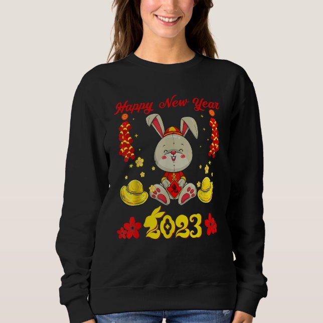 Sudadera Years Of The Rabbit Chinese New Years Kids Toddler (Anverso)