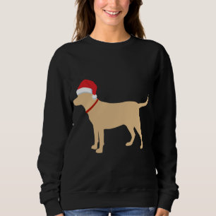 Sudadera Yellow Lab Santa Hat Cute Labrador Navidades