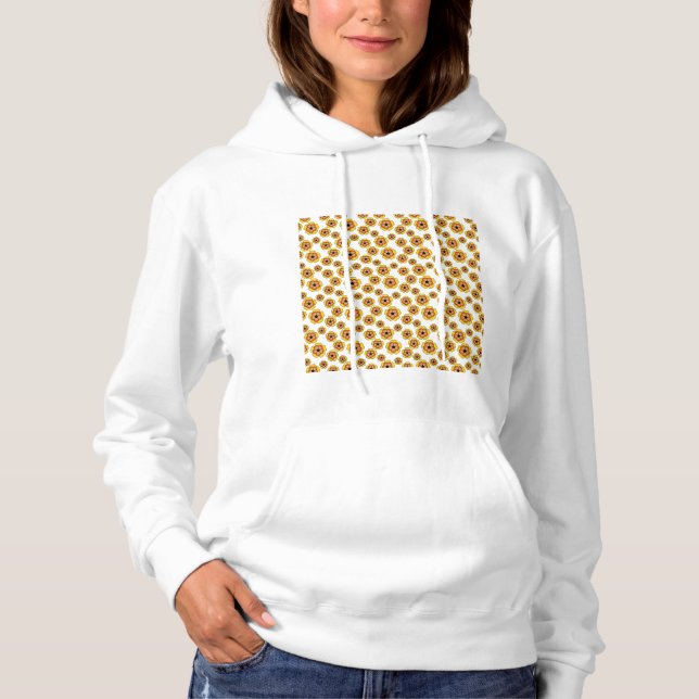 Sudadera Yellow Orange Flowers Pattern (Anverso)