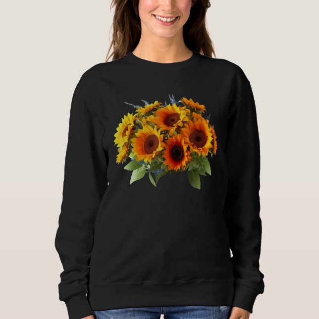 Sudadera Yellow Sunflower Cute summer Sun flowers Floral Po (Anverso)
