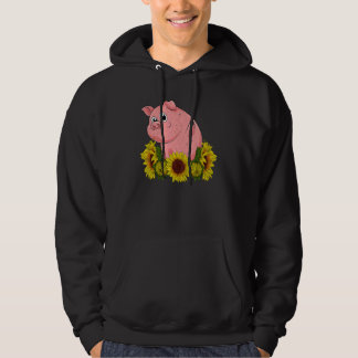 Sudadera Yellow Sunflower Farm Animal  Farmer Piglet Cute P