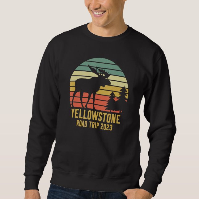 Sudadera Yellowstone National Park Family Road Trip 2023 Ma (Anverso)