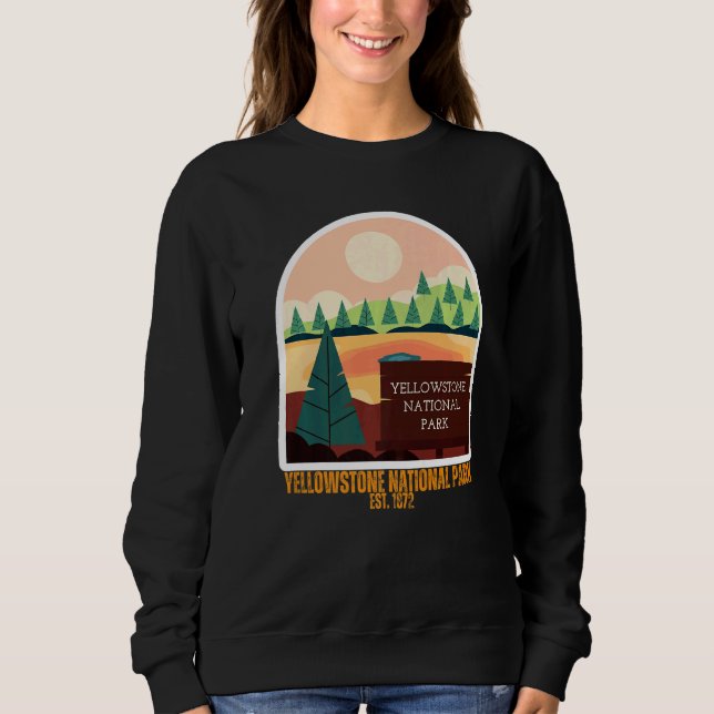 Sudadera Yellowstone National Park South Wyoming State Souv (Anverso)