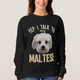 Sudadera Yep maltés Hablo Con Mi Maltés