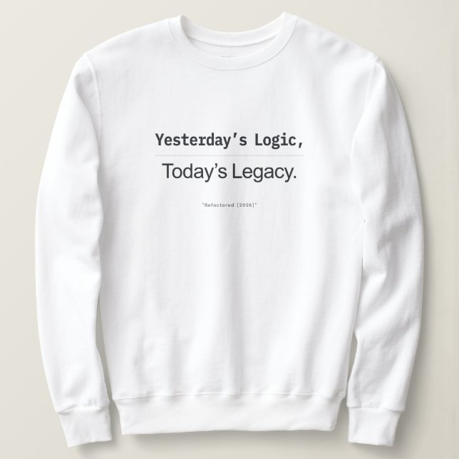 Sudadera Yesterday's Logic Today's Legacy Women Coders (Anverso del diseño)