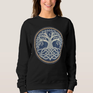 Sudadera Yggdrasil Nórdico Vikingo Valhalla Asgard Pagano Á