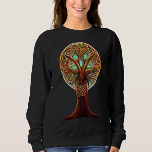 Sudadera Yggdrasil Symbo Irlandés De Knotwork Celta De Árbo