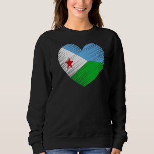 Sudadera Yibuti de la bandera yibutiana: apoyo a Dji