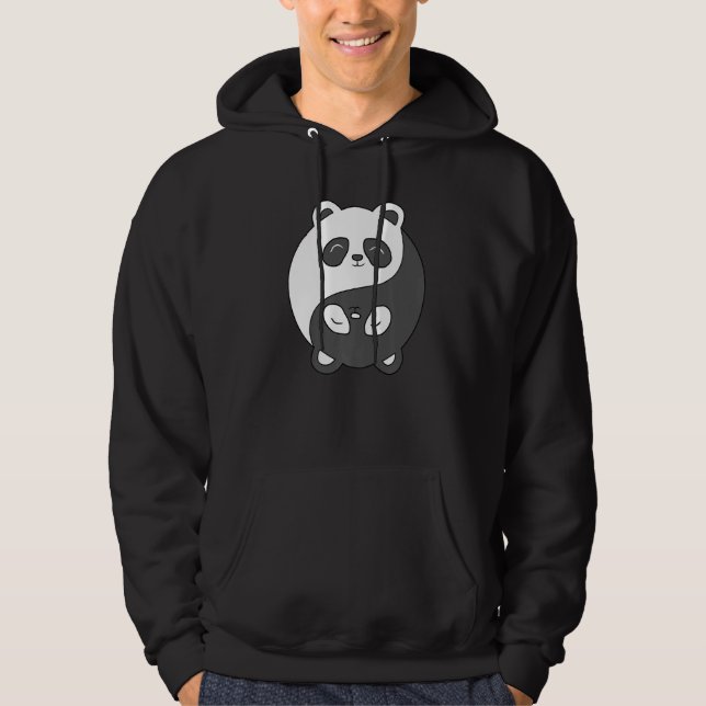 Sudadera Yin and Yang Bear Predator Koala Meditation Acro H (Anverso)
