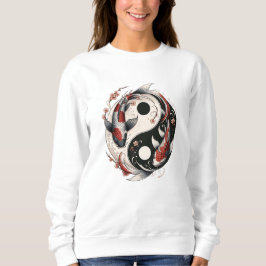 Sudadera Yin Y Yang Japonés Koi Fish