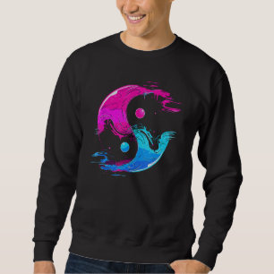 Sudadera Yin y Yang Qi Gong Tai Chi Synthwave Fusion Wate