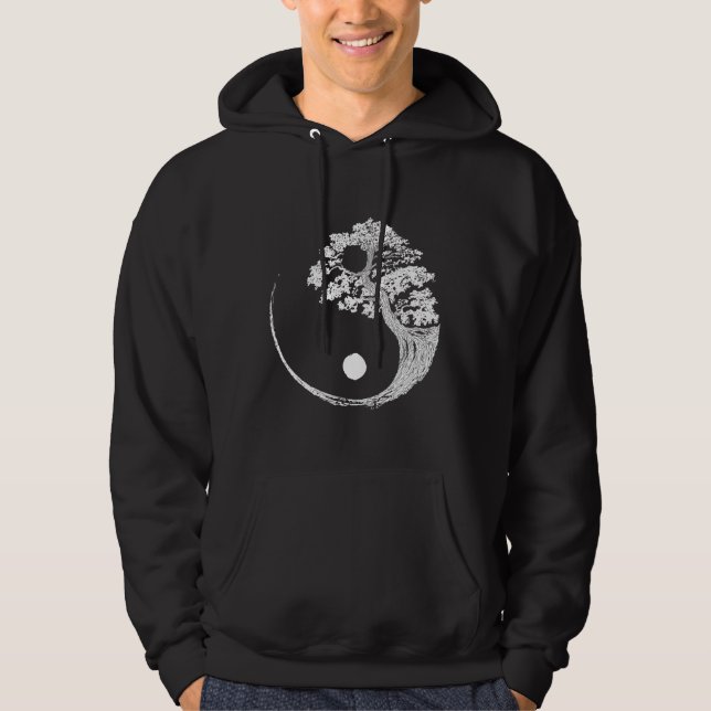 Sudadera Yin Yang Bonsai Tree Budismo japonés Zen (Anverso)