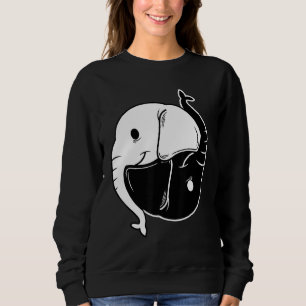 Sudadera Yin Yang Elephant Animal Símbolo chino de dualismo