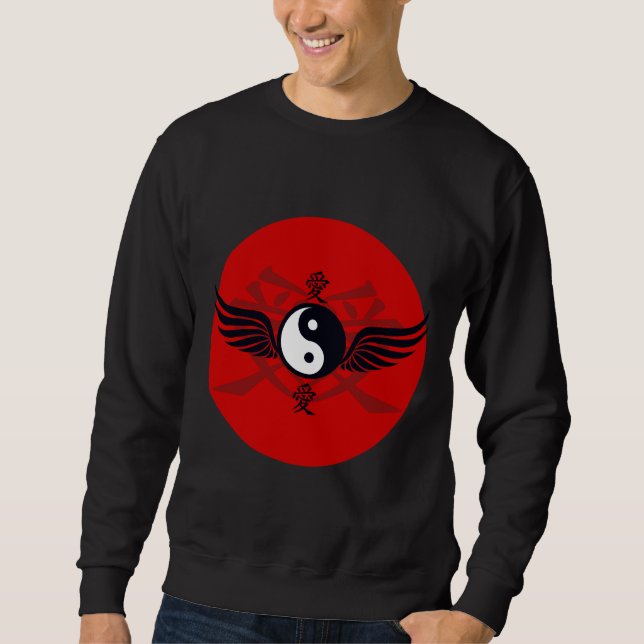 Sudadera Yin Yang En Vuelo (Anverso)