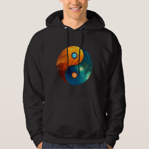 Sudadera Yin Yang Espacio Cosmos Galaxia Universo Espacio U