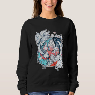 Sudadera Yin Yang Koi Fish japonés