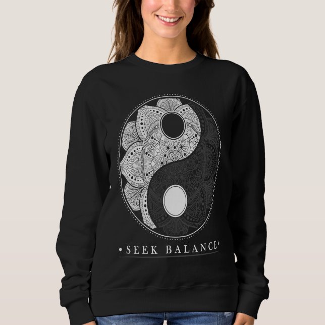 Sudadera Yin Yang Mandala Native American Shamanic (Anverso)