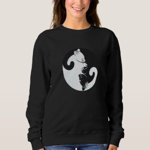 Sudadera Yin Yang Peace Zen Cat Kitten Lover Interconectado