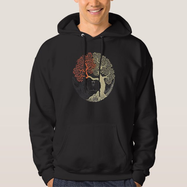 Sudadera Yin Yang Sagrado Geometría Espíritu Fashi (Anverso)