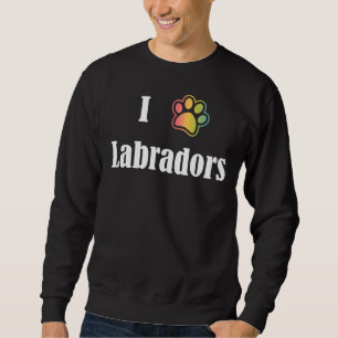 Sudadera Yo amo a los labradores del corazón