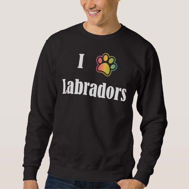 Sudadera Yo amo a los labradores del corazón (Anverso)