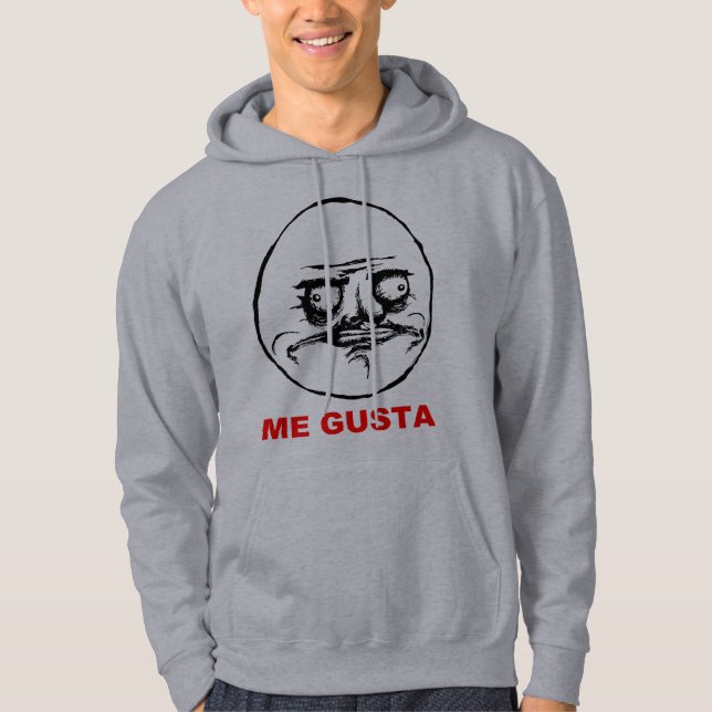 Sudadera Yo cara Meme de la rabia de Gusta (Anverso)