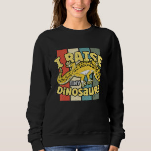 Sudadera Yo crio dinosaurios retro reptiles reptiles leopar