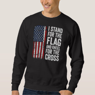 Sudadera Yo Defiendo La Bandera Y Me Arrojé Por La Cruz En