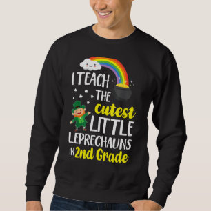 Sudadera yo enseño el pequeño leprechauns más lindo de 2º g