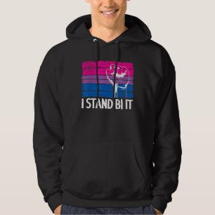 Sudadera Yo estoy de pie por lo bisexual orgullo puño arcoi