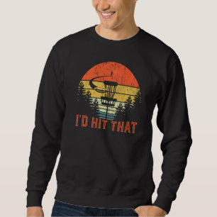 Sudadera Yo golpearía ese disco Retro Frisbee Disc Sport