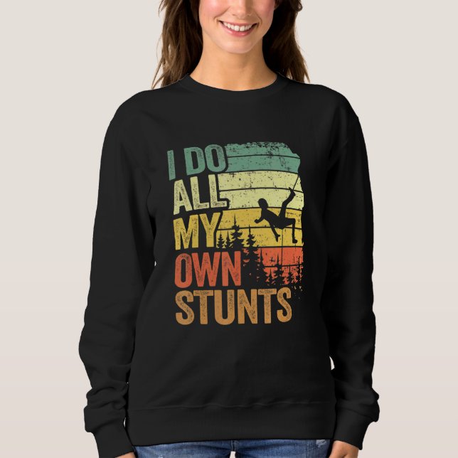 Sudadera Yo hago mi propio Stunts Mountain Climber Rock Cli (Anverso)