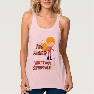 Camiseta Con Tirantes ¡Yo Hago Pilates! ¿Cuál es tu superpoder? Mujeres
