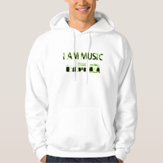 Sudadera Yo-ser-música-cal-verde-negro