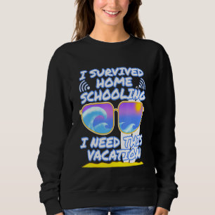 Sudadera Yo Sobreviví A La Escuela En Casa Que Necesito Est