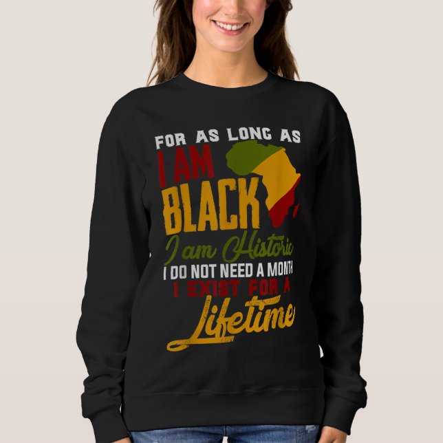 Sudadera Yo soy Black History Lifetime Guay Black History M (Anverso)