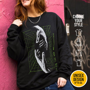 Sudadera Yo soy el Camino Juan 14:6 Red Cristiana Ciberpunk