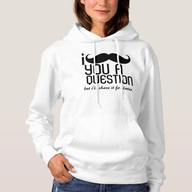 Sudadera Yo te ducho una pregunta Fleece Pullover Hoodie (Anverso)