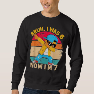 Sudadera Yo tenía 6 ahora tengo 7 Cumpleaños Dabbing Niños