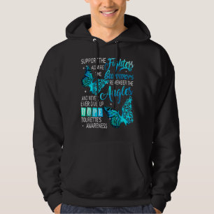 Sudadera Yo uso apoyo Verde azulado a los luchadores que to