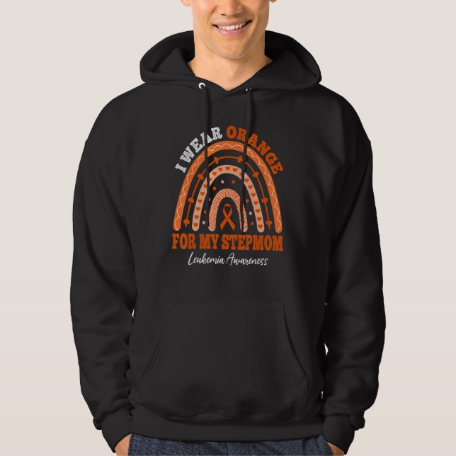 Sudadera Yo Uso Cinta Naranja Para Las Awarenes De Leucemia (Anverso)