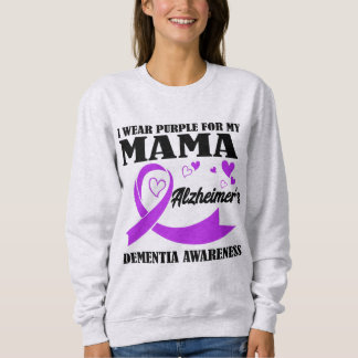 Sudadera Yo uso morado por mi mamá Alzheimer y Dementia