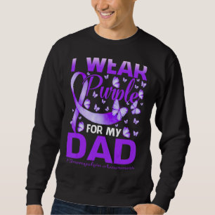 Sudadera Yo Uso Púrpura Para Mi Papá Fibromialgia Concienci