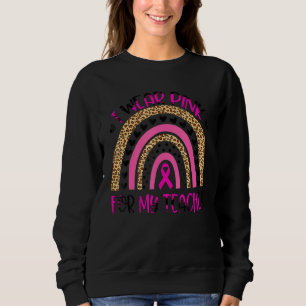Sudadera Yo Uso Rosa Para Mi Apoyo Docente Escuadrón De Apo