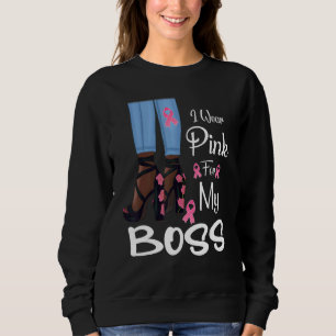 Sudadera Yo Uso Rosa Para Mi Jefe Cinta Melanin Mujer Negra