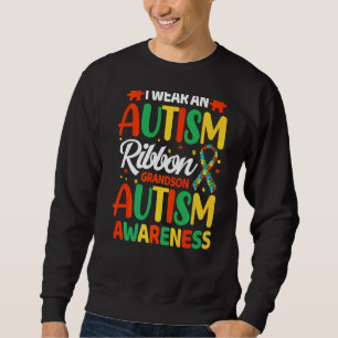 Sudadera Yo Uso Una Cinta De Autismo Nieto De Autismo Conci