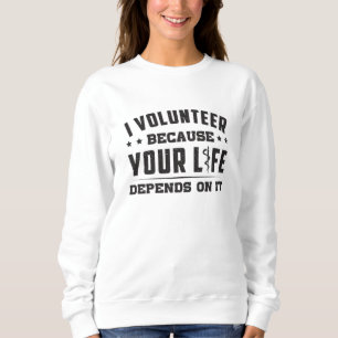 Sudadera Yo voluntariamente Ambulancia Paramédica EMS Enfer