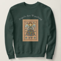 Yo Yo Quilt GUARDIAN ANGEL Y CAT SWEATSHIRT