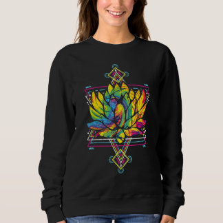 Sudadera Yoga Boho Flor de Floración Geometría Sagrada Loto